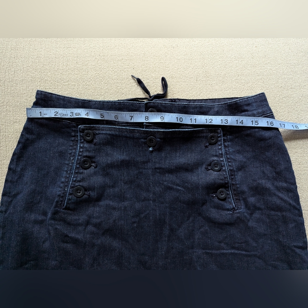 🪞Madewell Cotton Lace up skirt Size 31 - Picture 6 of 10